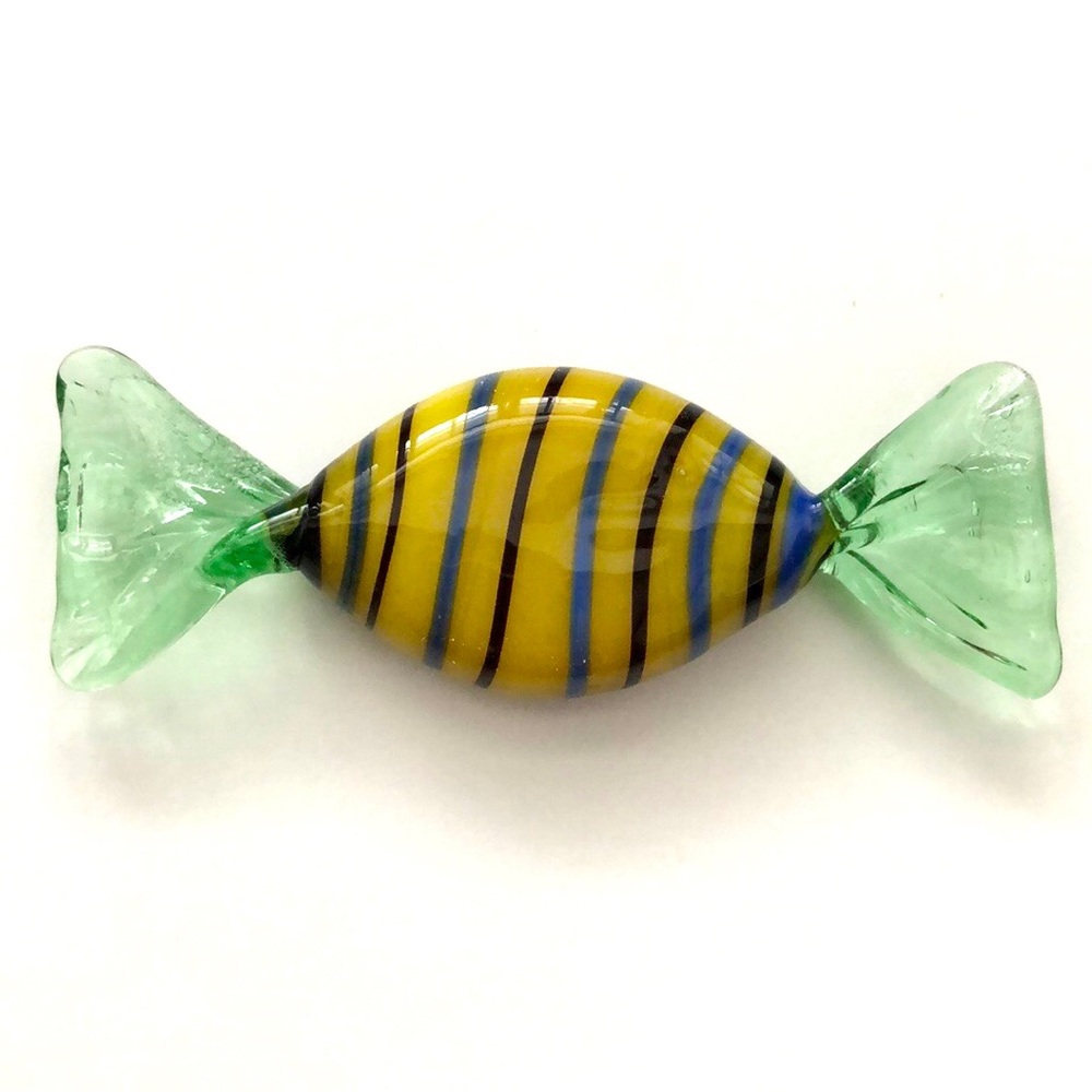 Murano style glass candy piece